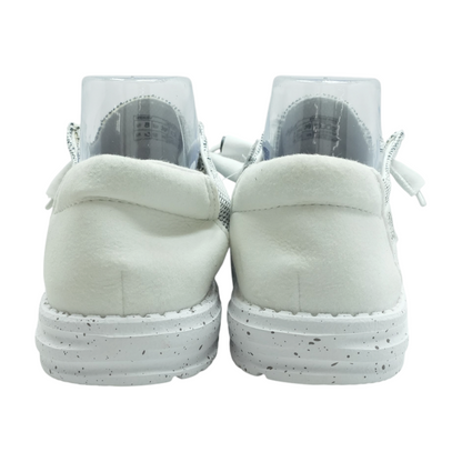 White Slip-On Flats