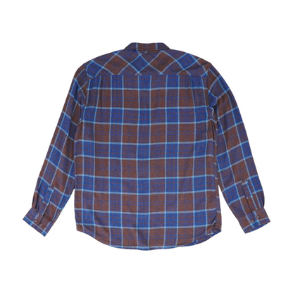 Blue Plaid Flannel Button Down