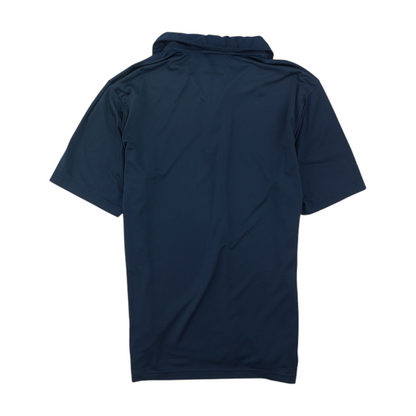 Navy Solid Short Sleeve Polo