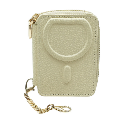 Beige Compact Wallet