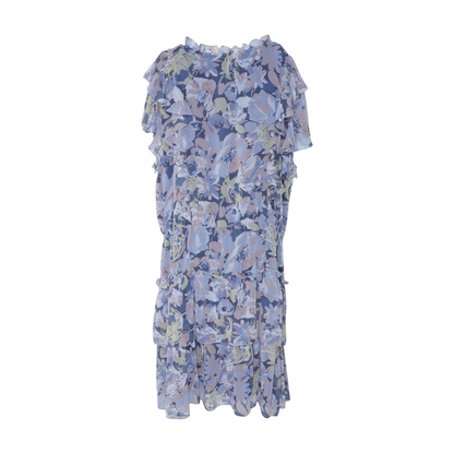 Blue Plus Floral Midi Dress