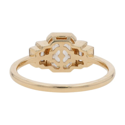 1 3/8 Ct 14K Gold Lab Grown Diamond Bezel Set Center Engagement Ring