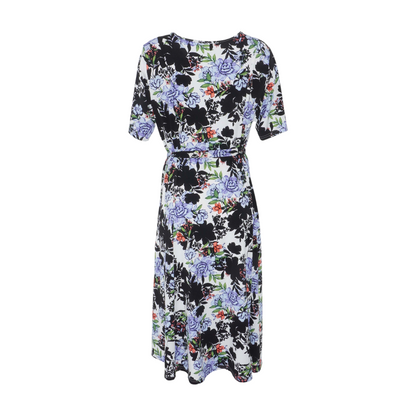 Multi Floral Midi Dress