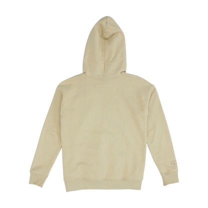 Beige Graphic Hoodie Pullover