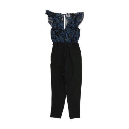 Black Embroidery Detail Jumpsuit