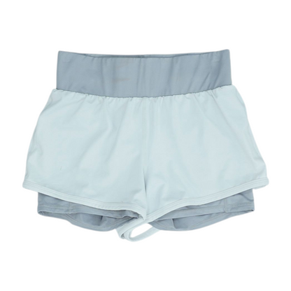 Gray Solid Active Shorts
