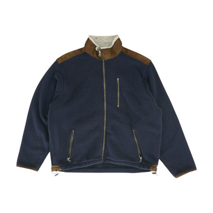 Blue Color Block Jacket