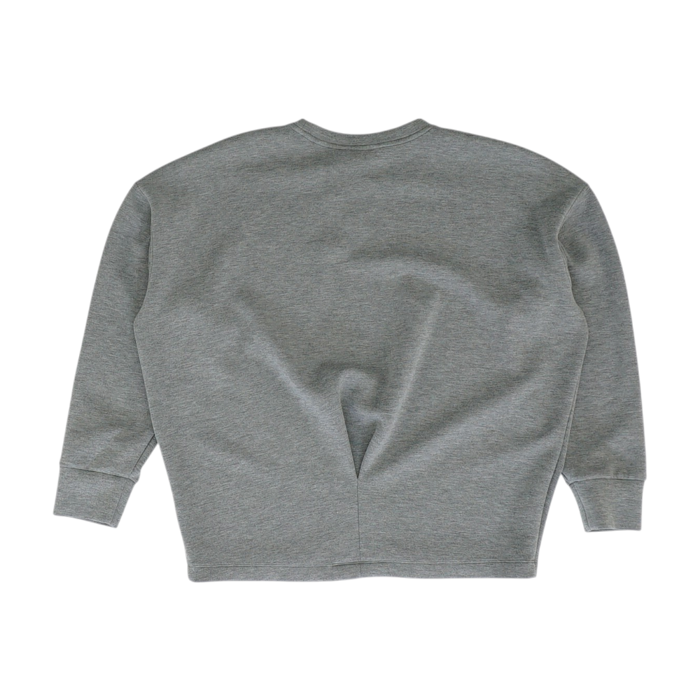 Gray Solid Sweatshirt Pullover