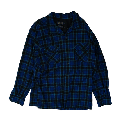 Blue Plaid Flannel Button Down