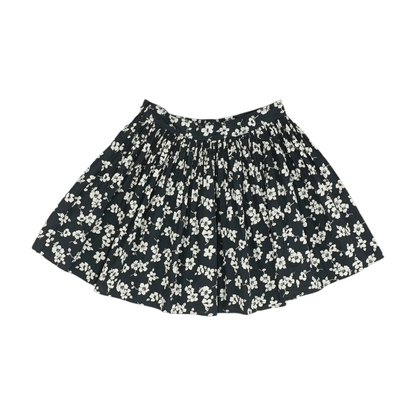 Black Floral Mini Skirt