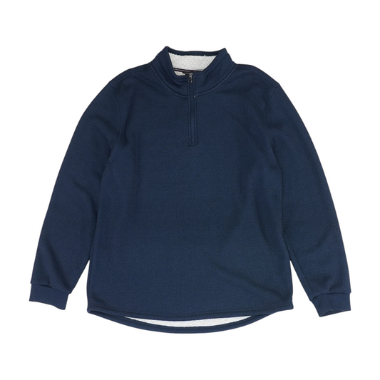 Navy Solid 1/4 Zip Pullover