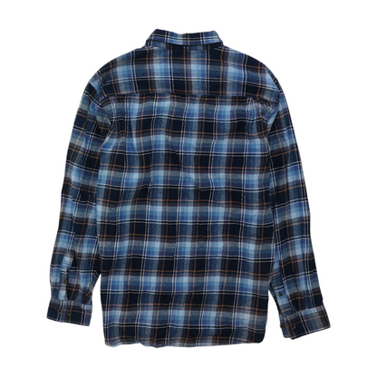 Blue Plaid Flannel Button Down