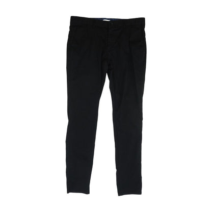 Black Solid Chino Pants