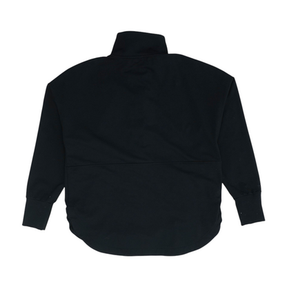 Black Solid 1/4 Zip Pullover