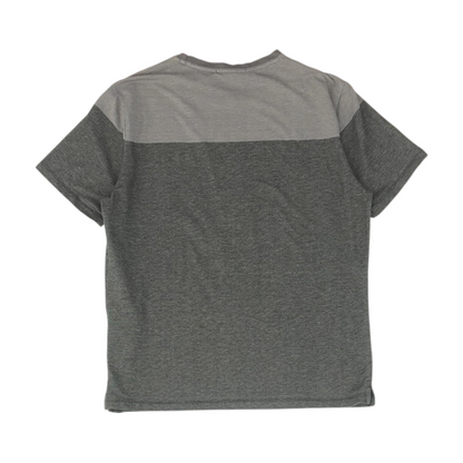 Gray Color Block T-Shirt
