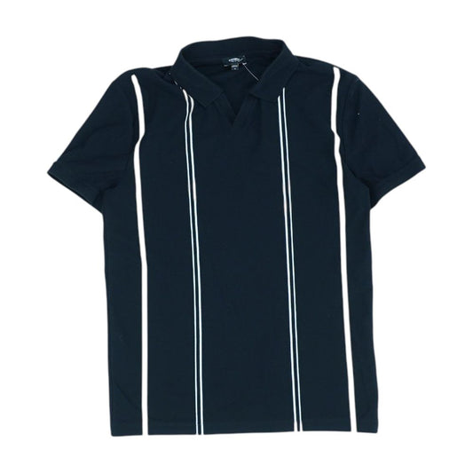 Black Solid Short Sleeve Polo