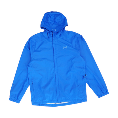 Blue Solid Rain Jacket