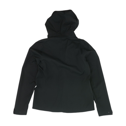 Black Solid Rain Jacket