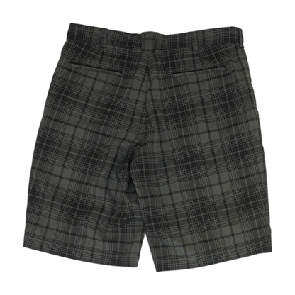 Gray Plaid Chino Shorts