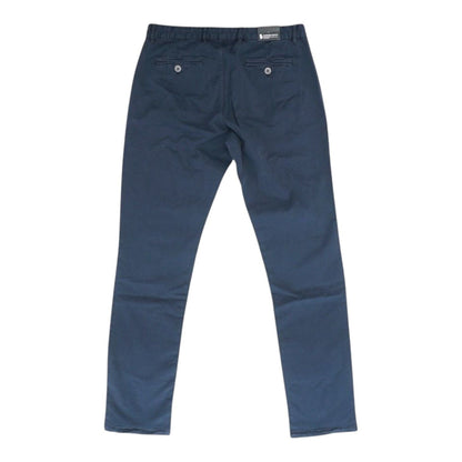 Navy Solid Khaki Pants