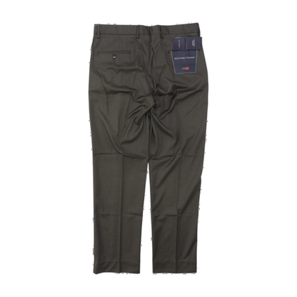 Gray Striped Regular Pants