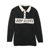 Black Color Block Sweatshirt Pullover