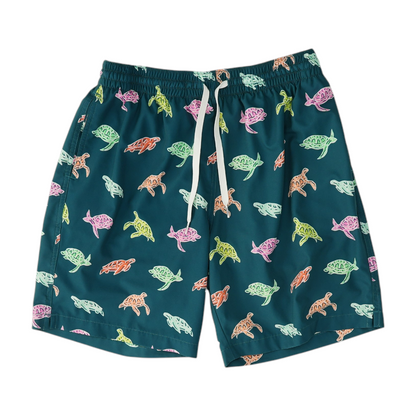 Green Print Swim Bottom