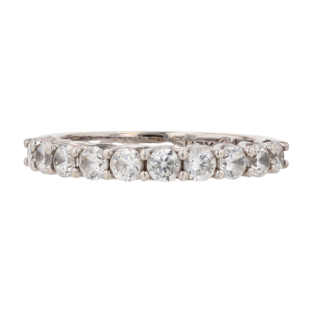 Sterling Silver Cubic Zirconia Fashion Ring
