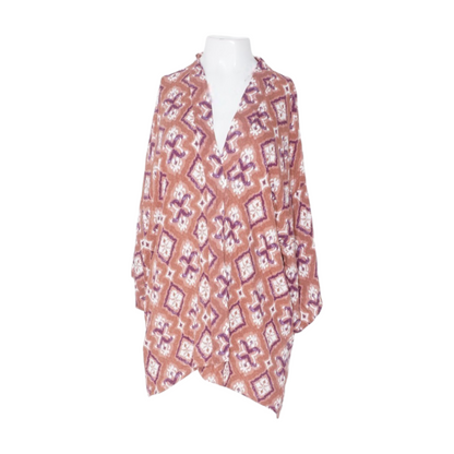Brown Print Cardigan