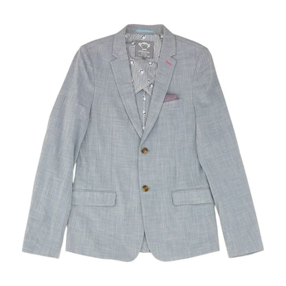 Blue Solid Sport Coat