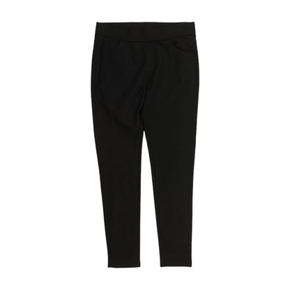 Black Solid Pants