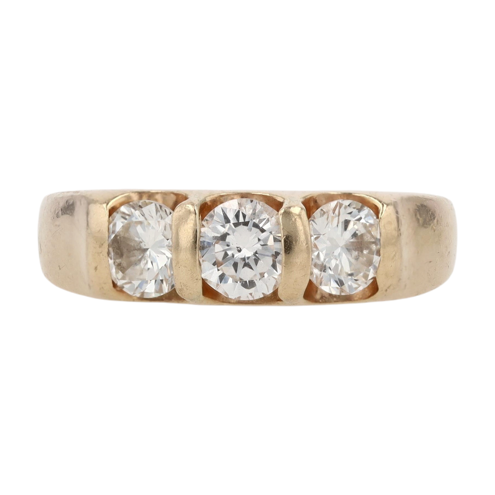 1 ctw 14K Yellow Gold Diamond Band Ring