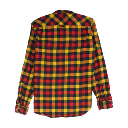Multi Plaid Flannel Button Down