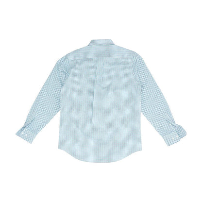 White Check Long Sleeve Button Down