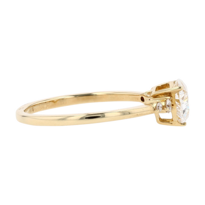 7/8 ctw 10K Yellow Gold Lab Grown Diamond Engagement Ring