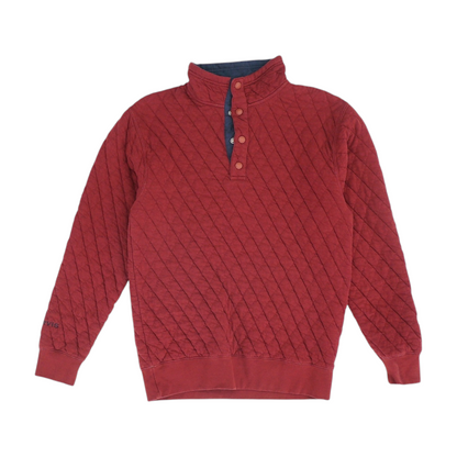 Burgundy Solid 1/4 Zip Pullover