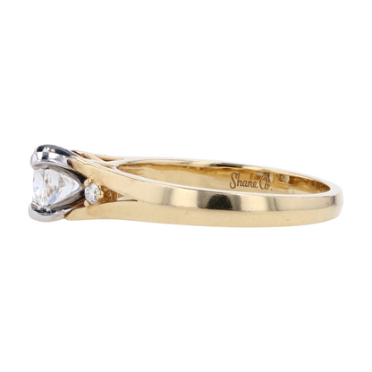 1/2 ctw 14K Yellow Gold Lab Grown Diamond Engagement Ring