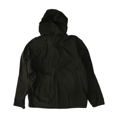 Black Solid Rain Jacket