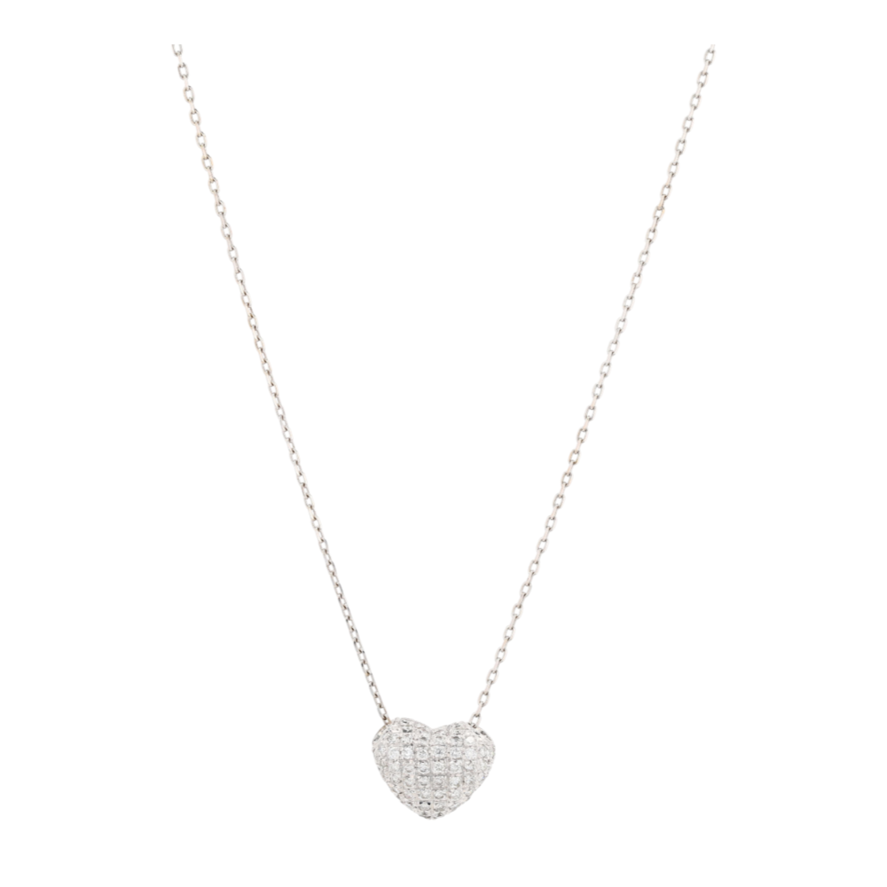5/8 ctw 18K White Gold Diamond Pendant Necklace