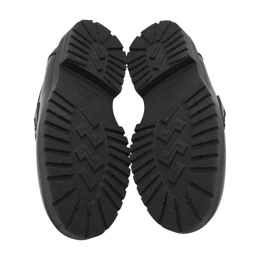 Black Slip-On Casual Shoes