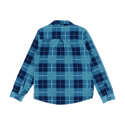 Blue Plaid Flannel Button Down