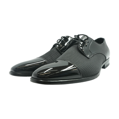Black Lace-Up Dress Shoes