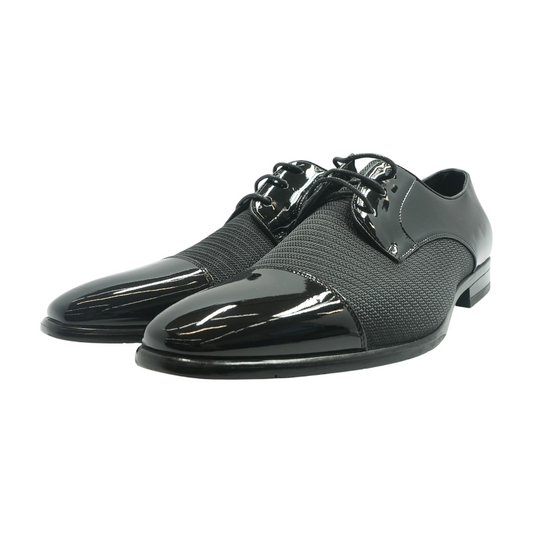 Black Lace-Up Dress Shoes