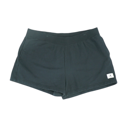 Black Plus Size Solid Active Shorts