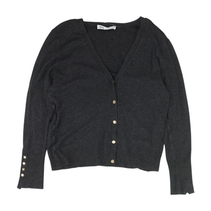 Gray Cardigan Sweater