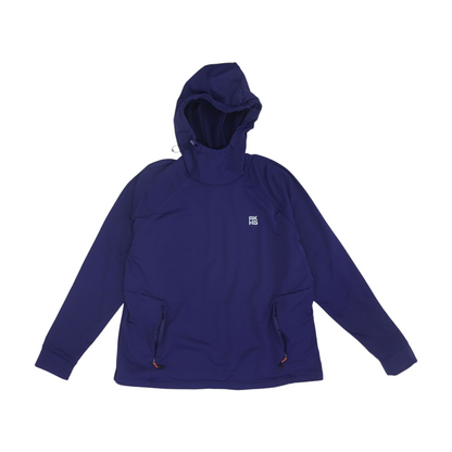Purple Solid Hoodie Pullover