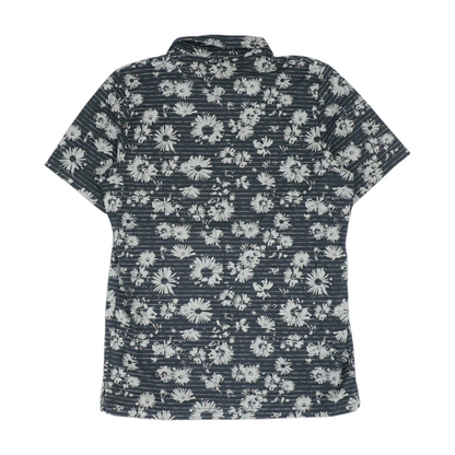 Navy Floral Short Sleeve Polo