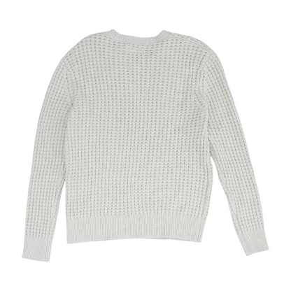 Beige Solid Pullover Sweater