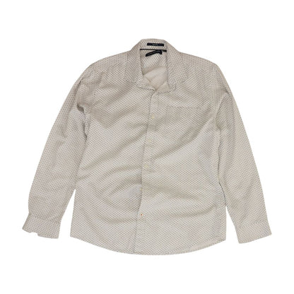 White Misc Long Sleeve Button Down