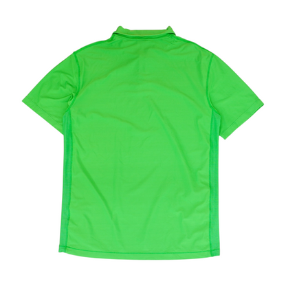 Green Solid Short Sleeve Polo